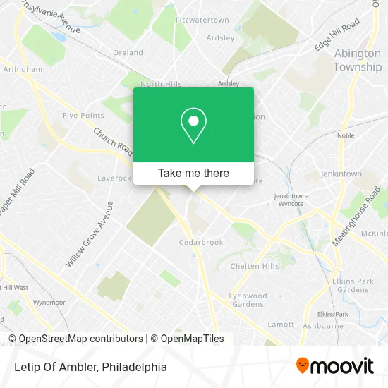 Letip Of Ambler map