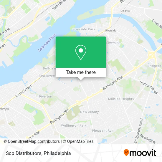 Scp Distributors map