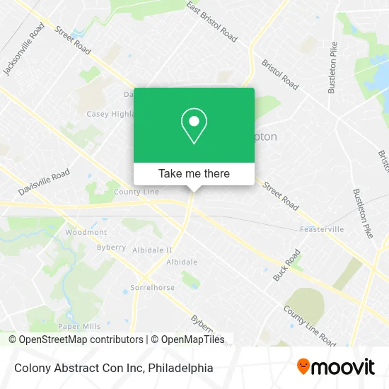 Colony Abstract Con Inc map