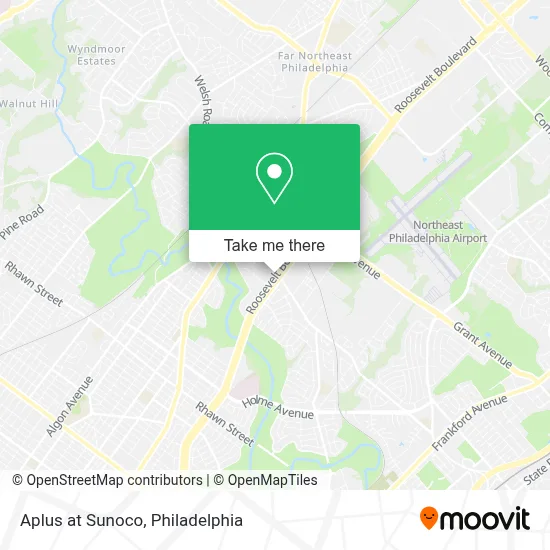 Aplus at Sunoco map
