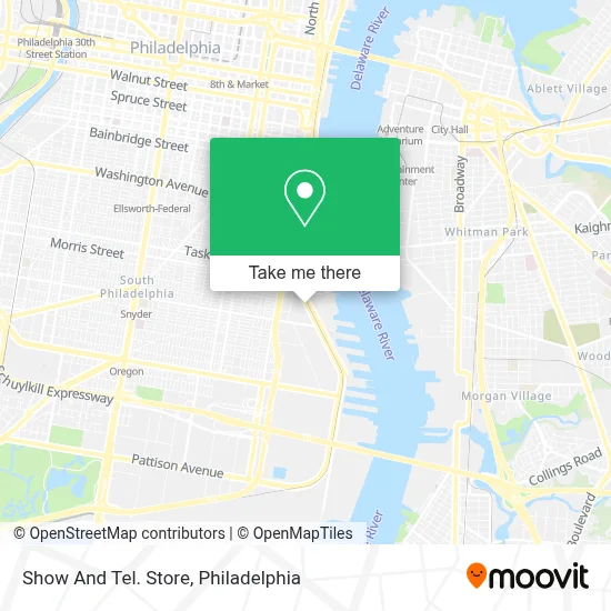 Show And Tel. Store map