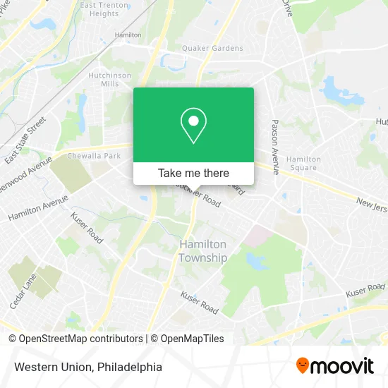 Western Union map