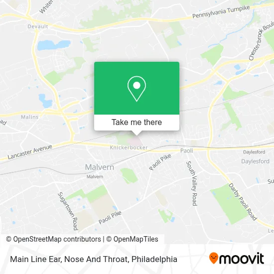 Main Line Ear, Nose And Throat map