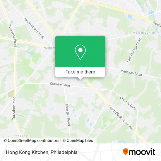 Hong Kong Kitchen map