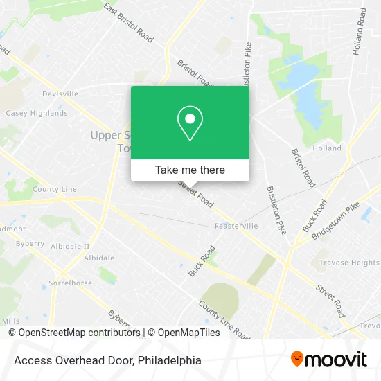 Access Overhead Door map