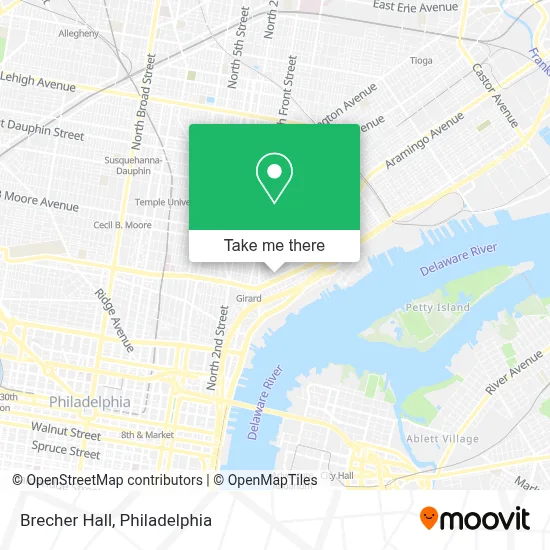 Brecher Hall map