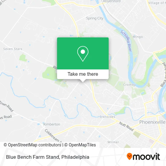 Blue Bench Farm Stand map