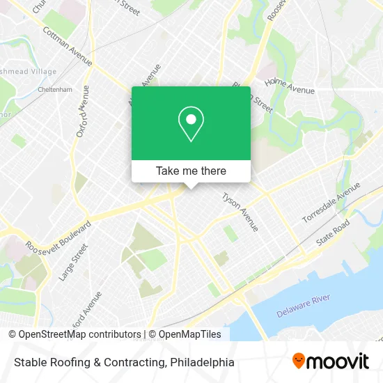 Stable Roofing & Contracting map