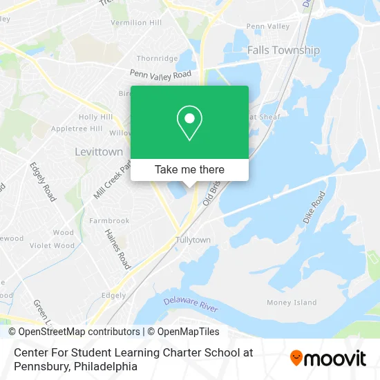 Center For Student Learning Charter School at Pennsbury map
