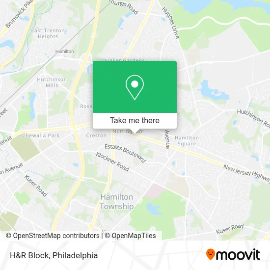 H&R Block map