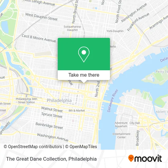 The Great Dane Collection map