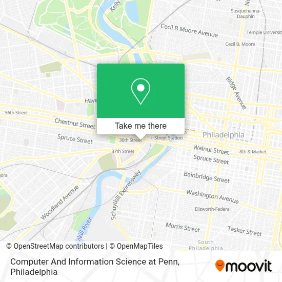Computer And Information Science at Penn map
