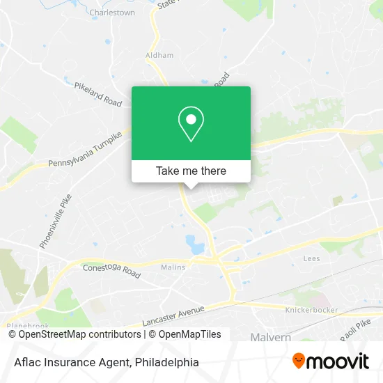 Aflac Insurance Agent map