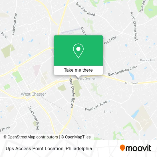Ups Access Point Location map