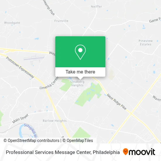 Professional Services Message Center map