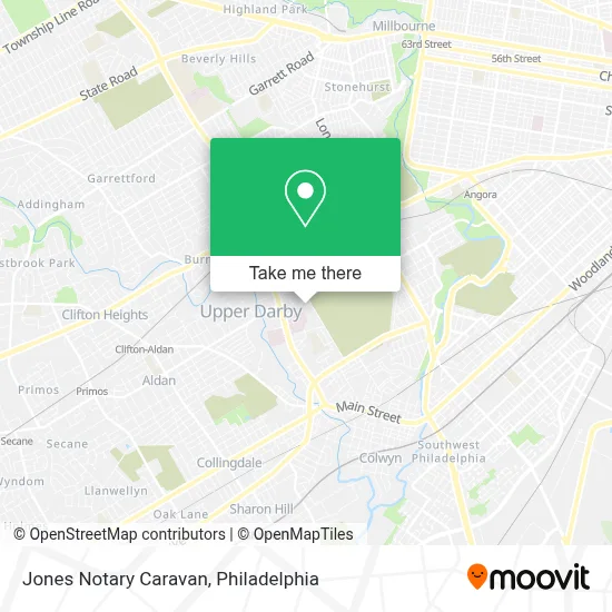 Jones Notary Caravan map