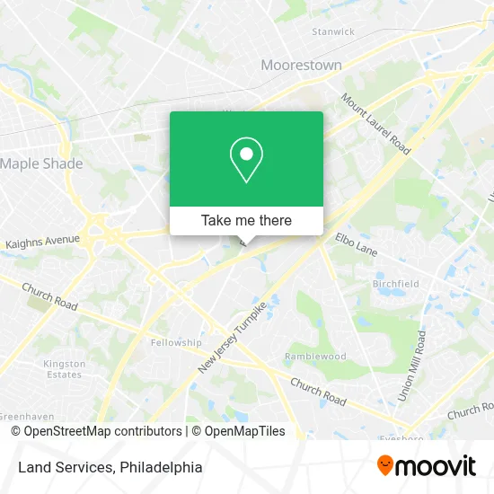 Land Services map