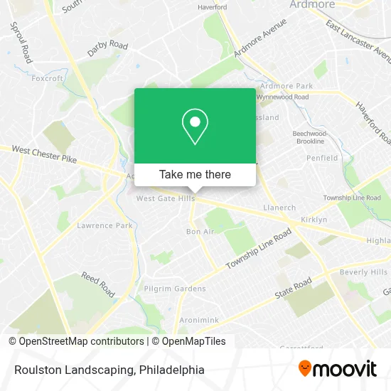 Roulston Landscaping map