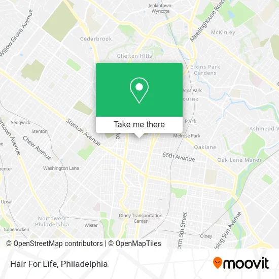 Hair For Life map