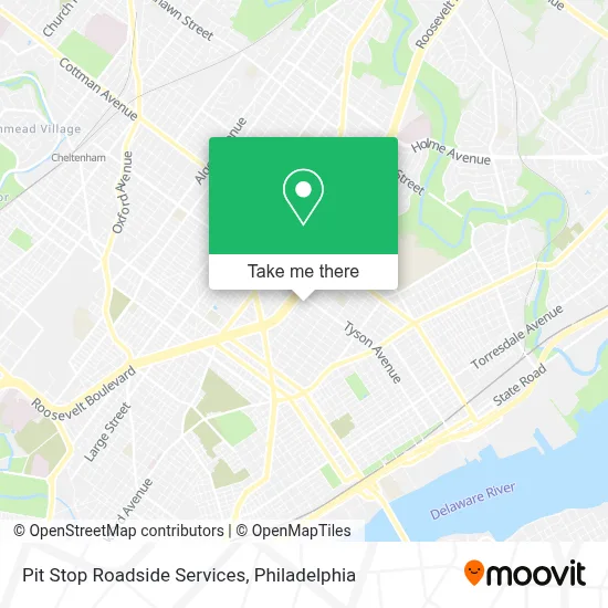 Pit Stop Roadside Services map