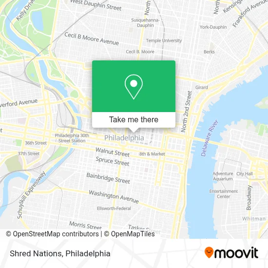 Shred Nations map