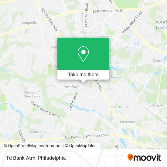 Td Bank Atm map