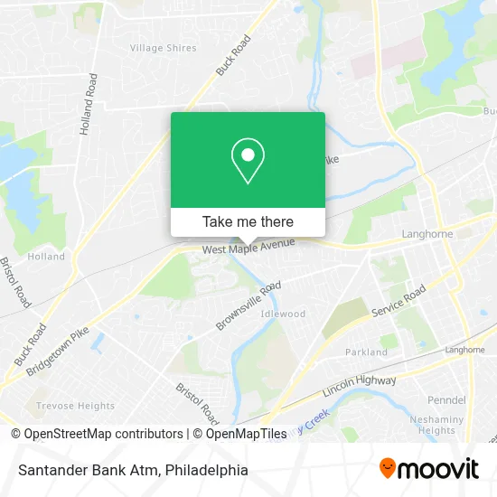 Santander Bank Atm map