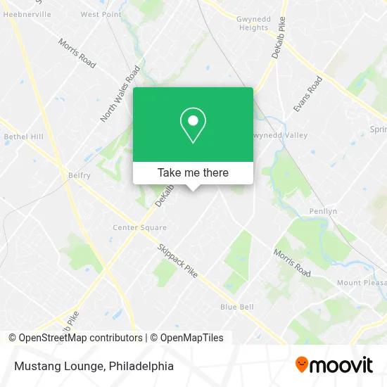 Mustang Lounge map