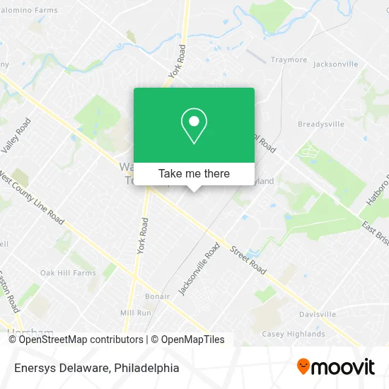 Enersys Delaware map