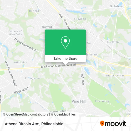 Athena Bitcoin Atm map