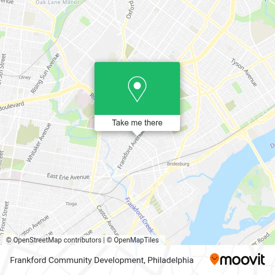Frankford Community Development map
