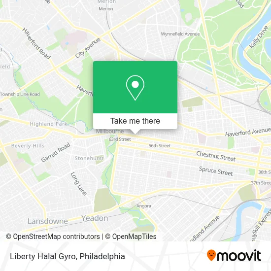 Liberty Halal Gyro map