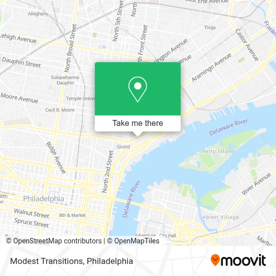 Modest Transitions map