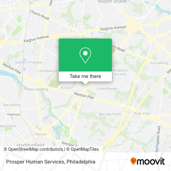 Prosper Human Services map