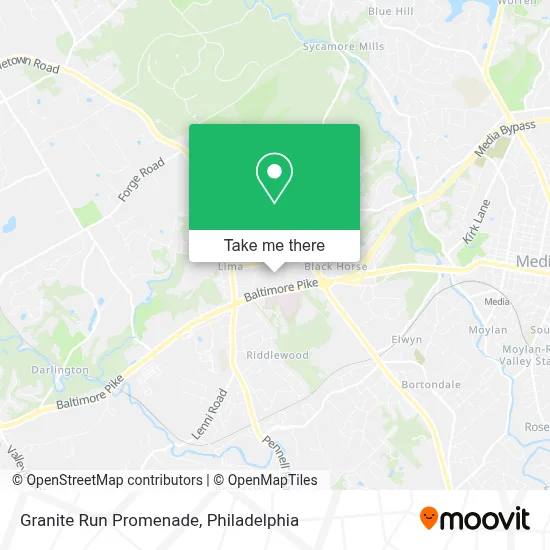 Granite Run Promenade map