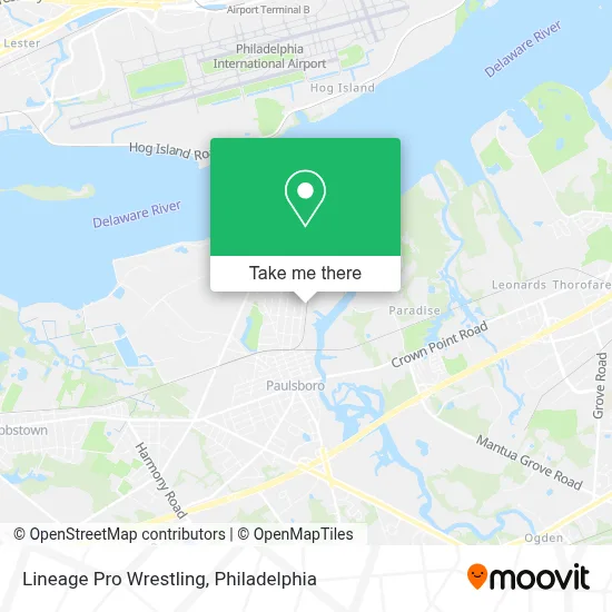 Lineage Pro Wrestling map