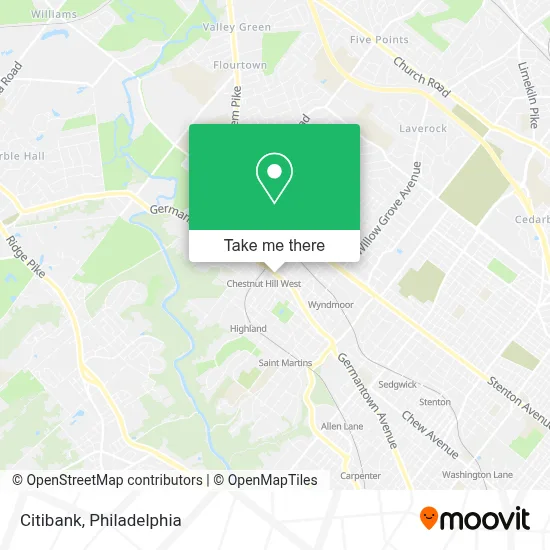 Citibank map
