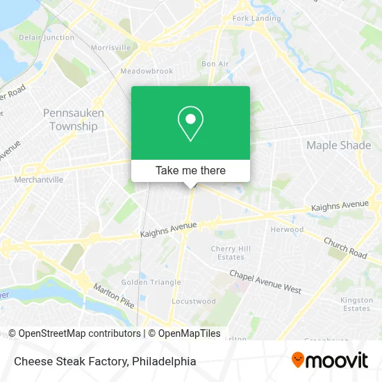 Cheese Steak Factory map