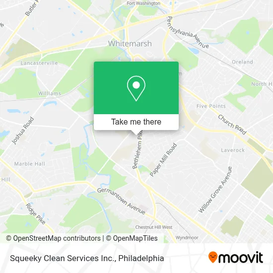Squeeky Clean Services Inc. map