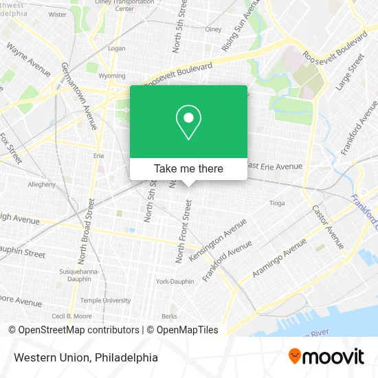 Western Union map