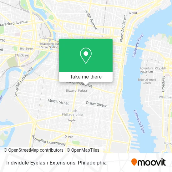 Individule Eyelash Extensions map
