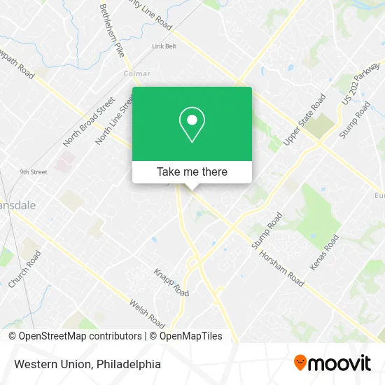 Western Union map