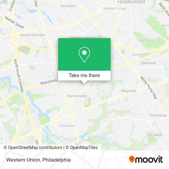 Western Union map