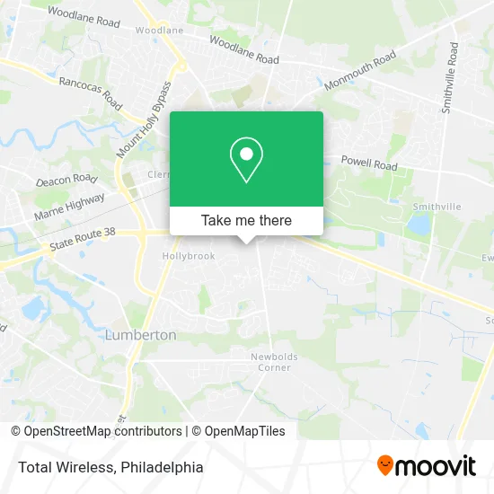 Total Wireless map