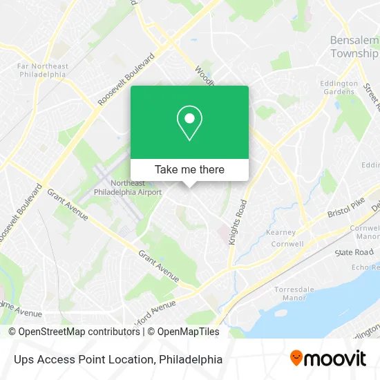 Ups Access Point Location map