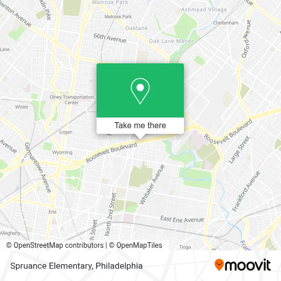 Spruance Elementary map