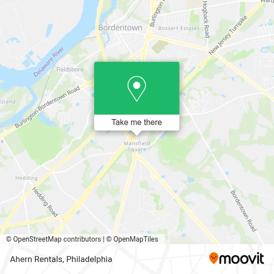 Ahern Rentals map