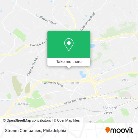 Stream Companies map