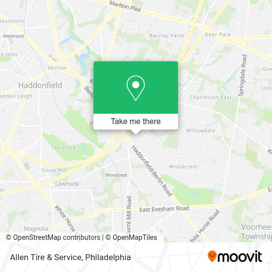 Allen Tire & Service map