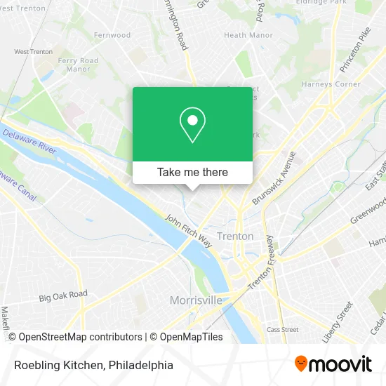 Roebling Kitchen map